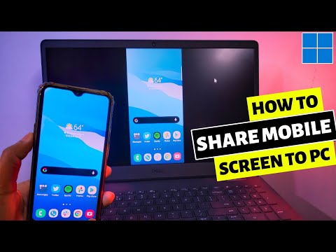 How to Share Mobile Screen on Laptop Windows 11 | Cast Mobile Screen to Laptop Windows 11