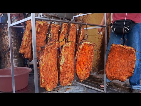 Absolute Enjoyment！The Old Chef's Crispy Grilled Pork Belly,BBQ Pork/絕對的享受！老師傅的脆皮燒肉,蜜汁叉燒-Street Food