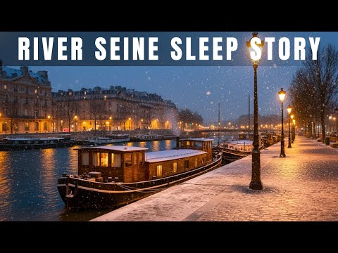 Snowy Night On The Seine 🌨 Paris Sleep Story For Adults