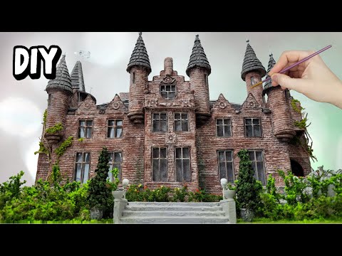 Vintage cardboard castle with your own hands / DIY