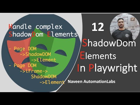 #12 - Handle ShadowDom Elements in Playwright || Playwright with Java