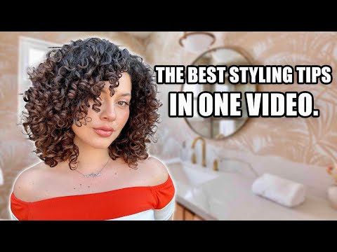 MY BEST CURLY HAIR STYLING TIPS ALL IN ONE VIDEO (everything I've learned in 5 years)