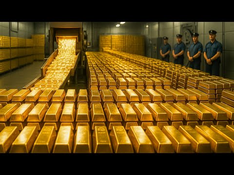Cómo Se Producen MILLONES En Lingotes De ORO ? El proceso más caro del mundo 🔥 Mega Fabricas