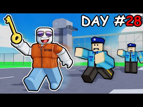i survived 29 DAYS in Roblox PRISON...
