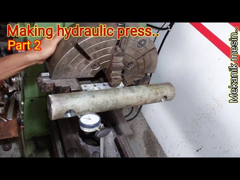 An ancient lathe techniques that is rarely known!! Making a hydraulic tube clamp