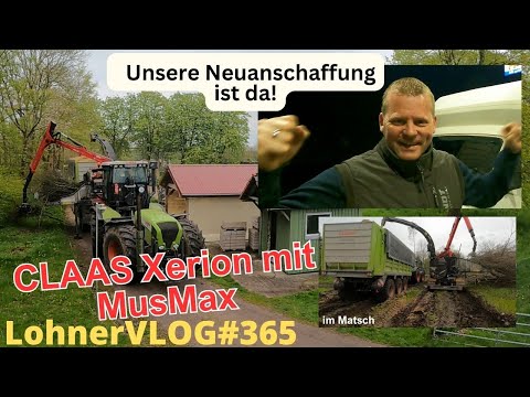 LohnerVLOG#365 Claas Xerion 3800 und MusMax im Matsch I Fendt 926 Hechkhubwerk I Terex Kettenspanner