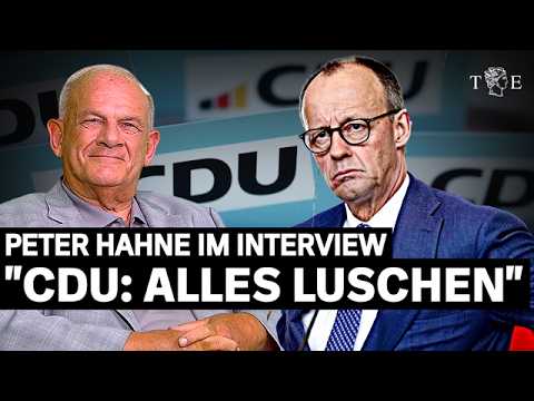 "CDU: Es sind alles LUSCHEN", sagt Peter Hahne im Interview mit Tichys Einblick