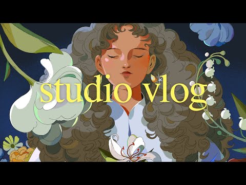 cozy winter studio vlog