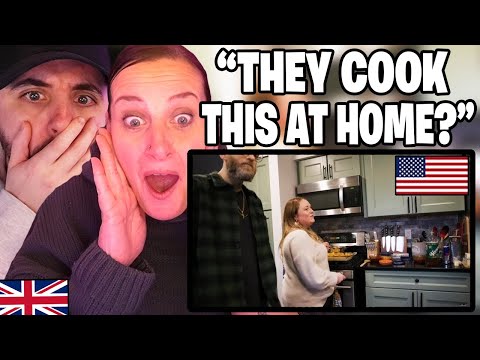 British Mum Reacts to Brits trying American Home Cooked Comfort Food!