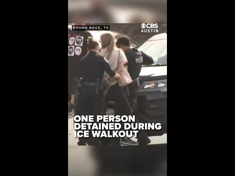 One detained during ICE walkout in Round Rock