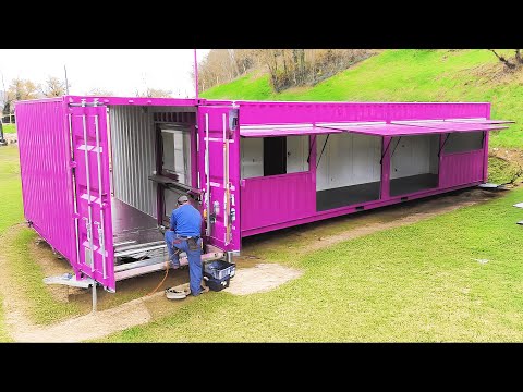 Man Builds Dream Container House with Terrace | Start to Finish by @PLAHOUSE-CONTAINER