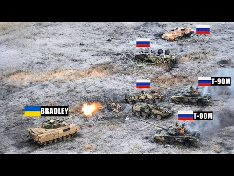 Ukrainian Bradley Faces Multiple Russian T-90s — Then THIS Happened