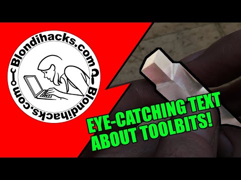 Grinding Lathe Tool Bits