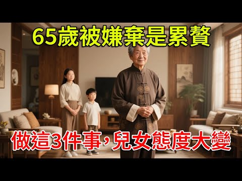 65歲被全家嫌棄是累贅，自從我做了這3件事，兒女對我的態度發生了天翻地覆的變化！