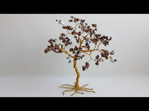SEMI PRECIOUS STONE WIRE TREE TUTORIAL | Easy Crafts to Make and Sell or Gift