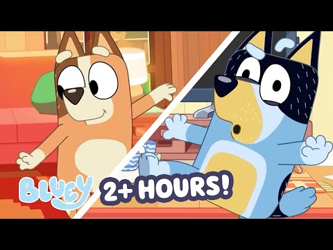 Best Bluey Dance Moments, and More! 🎶 💙 | 2 HOURS | Move Around with Bluey | Bluey