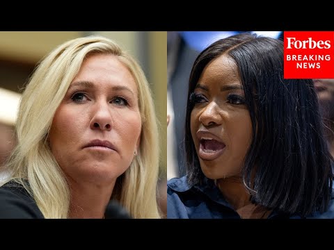 Jasmine Crockett Addresses Marjorie Taylor Greene's Shocking Resignation After Trump Revokes Support