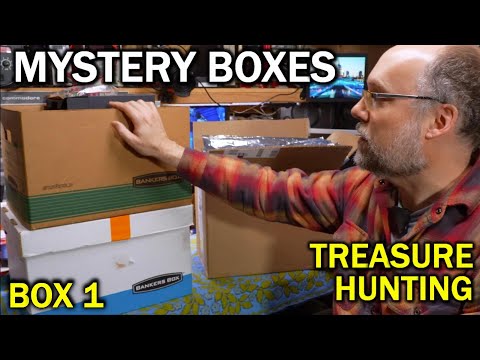What mysterious retro goodies can we find inside these boxes?