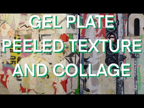 Gel plate tutorial video exploring texture, collage and creating meaning