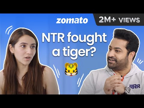 Did Hero Jr NTR Fight a Real Tiger 🐅 in RRR Movie? | Andhra- Hyderabadi Feast | Zomato