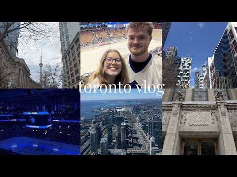 toronto vlog | exploring downtown, leafs games, visiting museums, restaurants & cafes