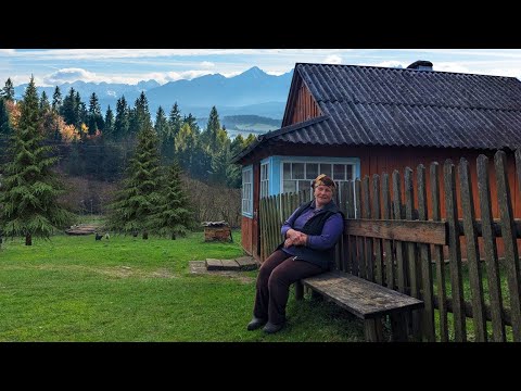 Difficult everyday women in the mountains far from civilization.