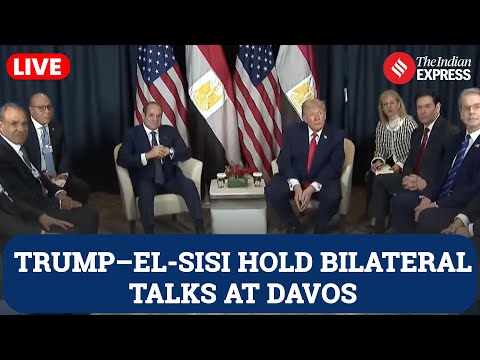 LIVE: Trump Meets Egypt’s President El-Sisi at Davos | World Economic Forum