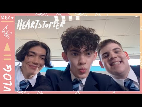HEARTSTOPPER VLOG 2! First day on set, Picnic Bench and Maths Class! Netflix Behind the Scenes!🍂💜