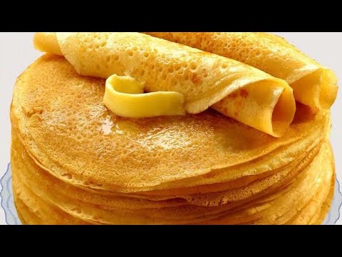 ВСЕ ИЩУТ ЭТОТ РЕЦЕПТ‼️БЛИНЫ НА ВОДЕ✅Простой и вкусный рецепт....