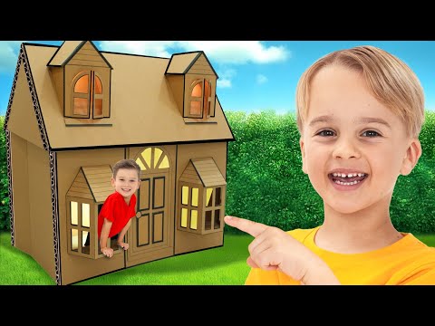 Chris dentro do Desafio das Casas de Papelão