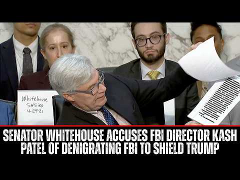 Senator Whitehouse Accuses FBI Director Kash Patel of Denigrating FBI To Shield Trump