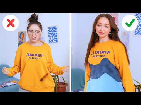 Clothes Transformations at no Cost and Easy Sewing tricks #5MinuteBeat