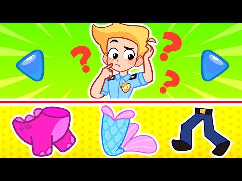 Where's My Real Body? 🕵️‍♀️✨ Body Puzzle Challenge Game for Kids | Kids Education Cartoons