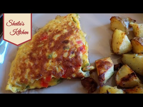 Bell pepper omelette – an easy midweek dinner or weekend lunch
