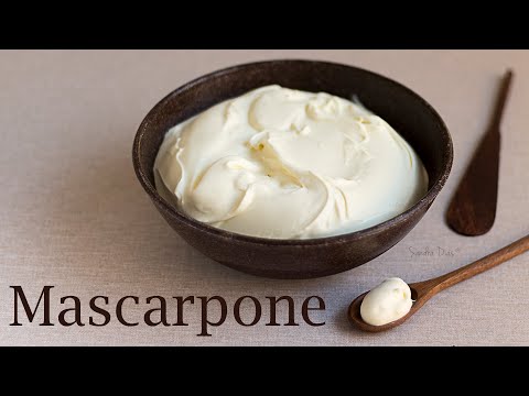 Homemade Mascarpone Cheese | The Only Cheese To Make Tiramisu | Sandra Dias Recipe