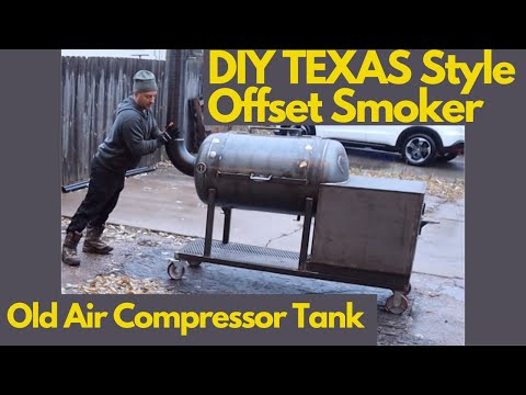 DIY Offset Smoker Build Using an Old Air Compressor Tank