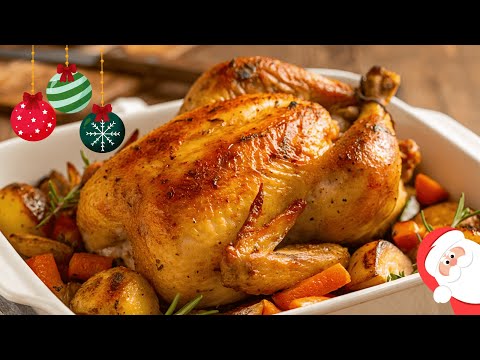 Christmas secret! Super juicy oven-roasted chicken with vegetables like in a restaurant!
