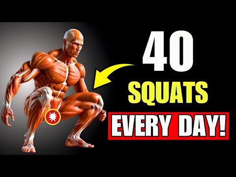 This Is What REALLY HAPPENS TO YOUR BODY if you do 40 SQUATS EVERY DAY!