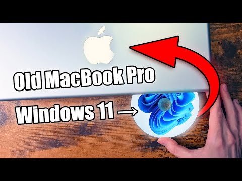 Installing Windows 11 on a MacBook Pro from 2007...