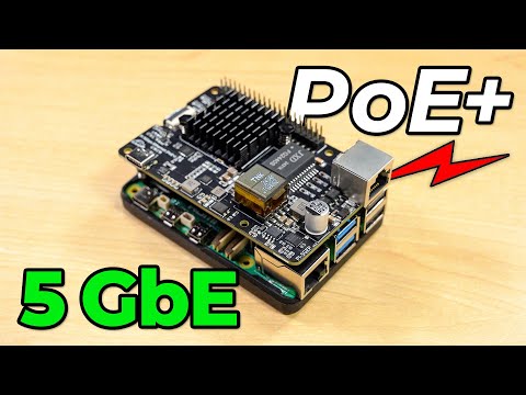 The Raspberry Pi can do 5 Gbps PoE+ (one cable!)