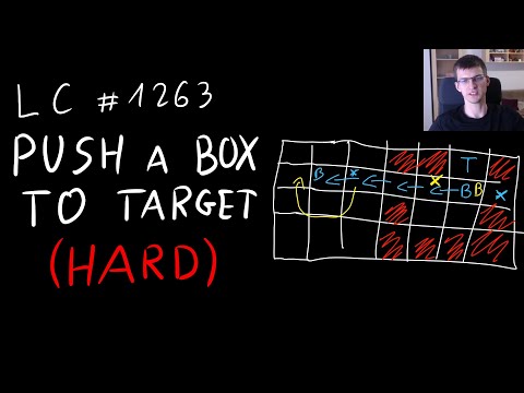 Hard Leetcode problem Move A Box To Target Location (with implementation)