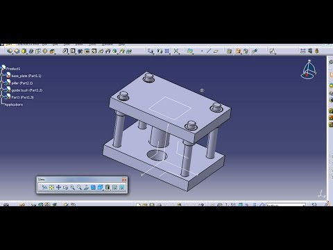 Top Down Assembly with press tool example in CATIA Explained