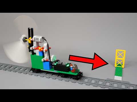 Fan-Powered LEGO Train Speed Test!