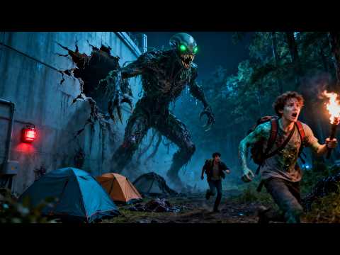 Alien monster escapes its cage, camping students become parasitic hosts and perish!