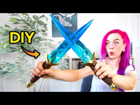 I Made RESIN Daggers with Cast Metal!!