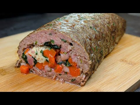 Der perfekte Hackbraten für die Feiertage! Deine Gäste werden ihn lieben!