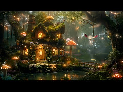 Mystical Fairy Green Moss Cottage π Magical Forest Music & Ambience | Relaxes, Sleep Well, Studying