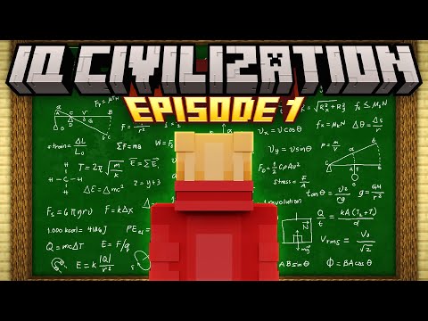 Minecraft but i join IQ CIVILIZATION