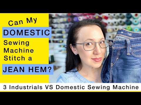 Domestic VS Industrial Machine Jean Hem - Singer 4411