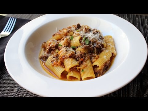 Pasta alla Genovese - Rigatoni with Genovese-Style Meat Sauce